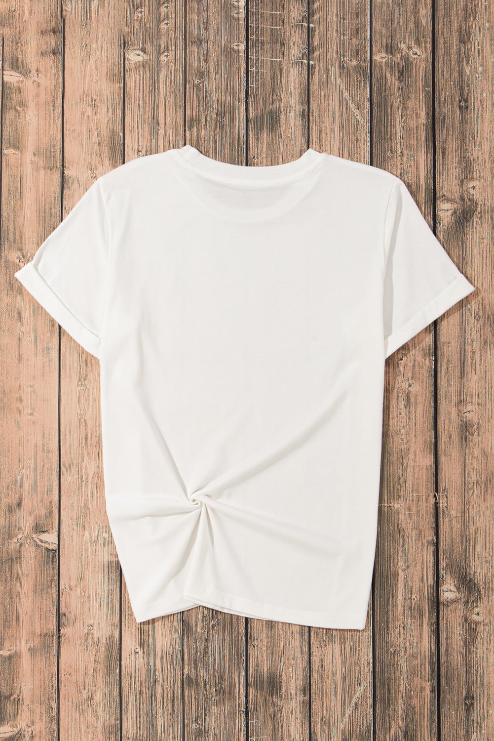 White Cheerful Leopard EASTER Letter Graphic Tee - Loving It Shop