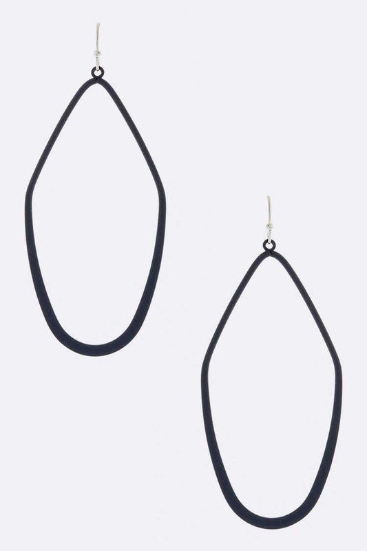 Iconic Cutout Color Metal Drop Earrings - Loving It Shop