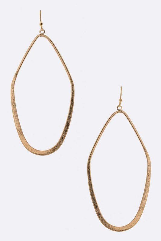 Iconic Cutout Color Metal Drop Earrings - Loving It Shop