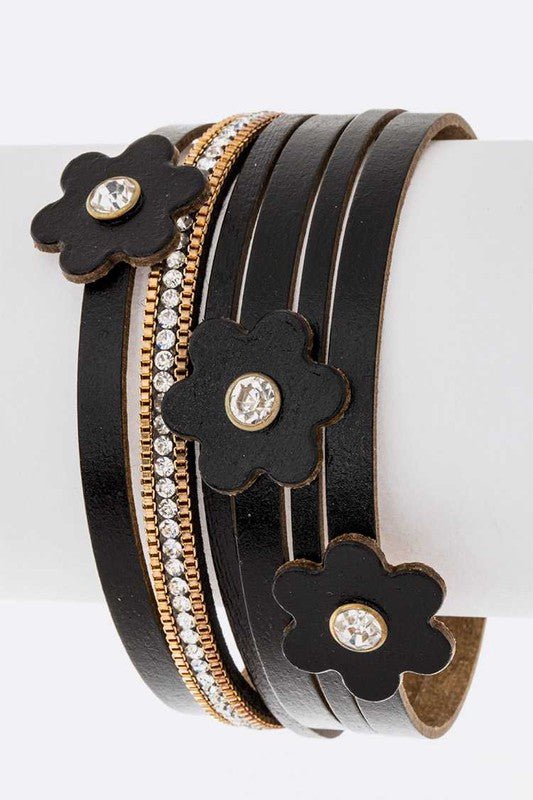 Flower Cutout Magnetic Cuff - Loving It Shop
