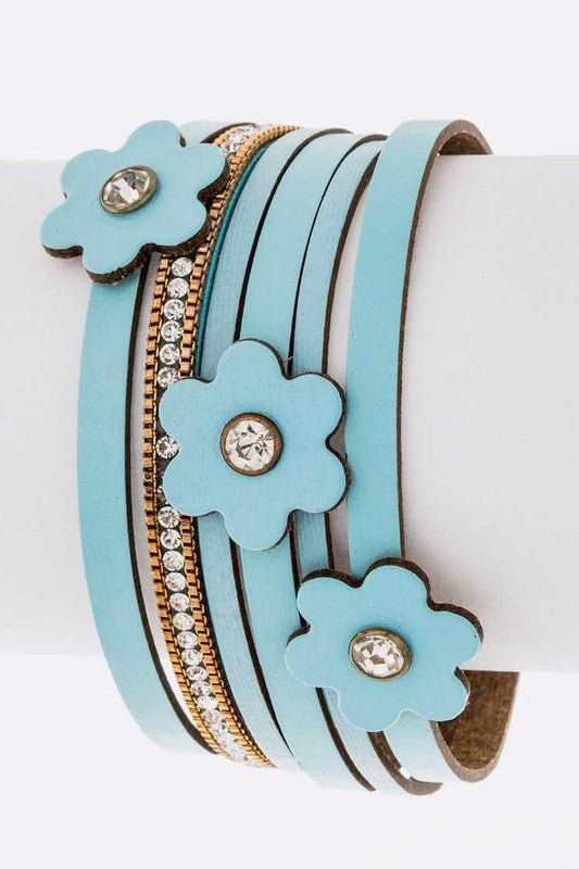 Flower Cutout Magnetic Cuff - Loving It Shop