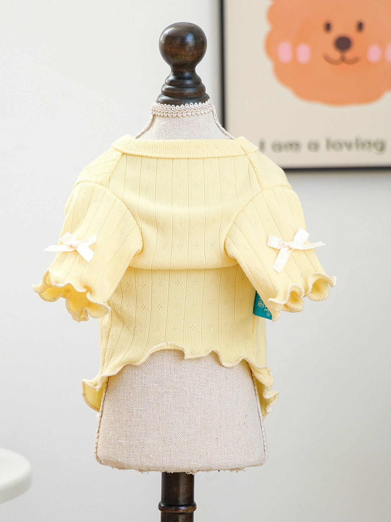 Sweet Bear Patch Ribbed Pet Top - Loving It Shop