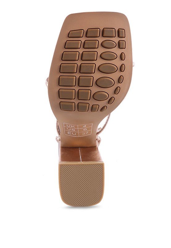 SHEWOLF LACE UP HIGH HEEL SANDALS - Loving It Shop