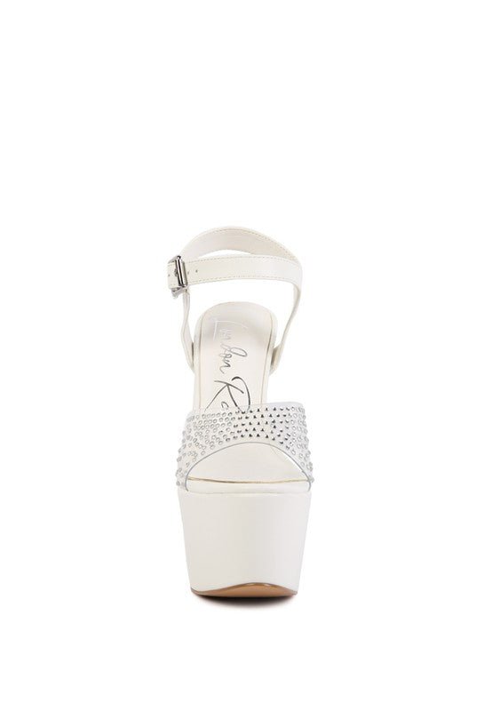 First Date Ultra High Heel Clear Sandals - Loving It Shop