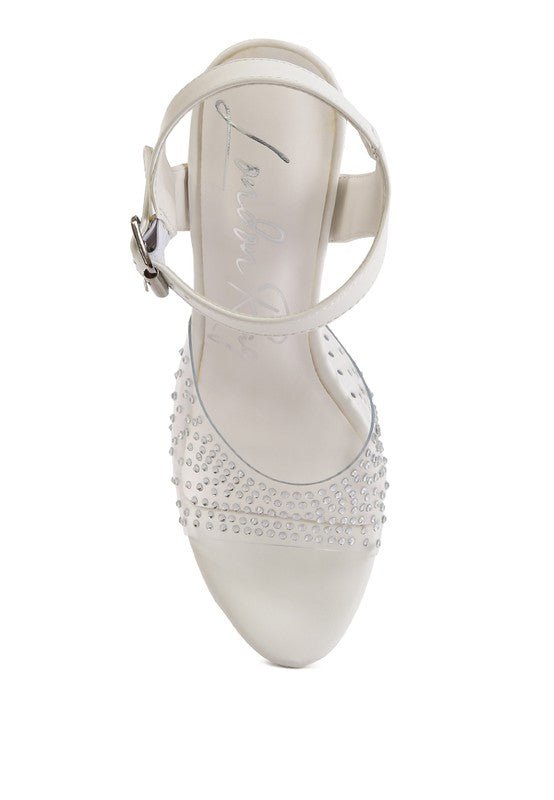 First Date Ultra High Heel Clear Sandals - Loving It Shop