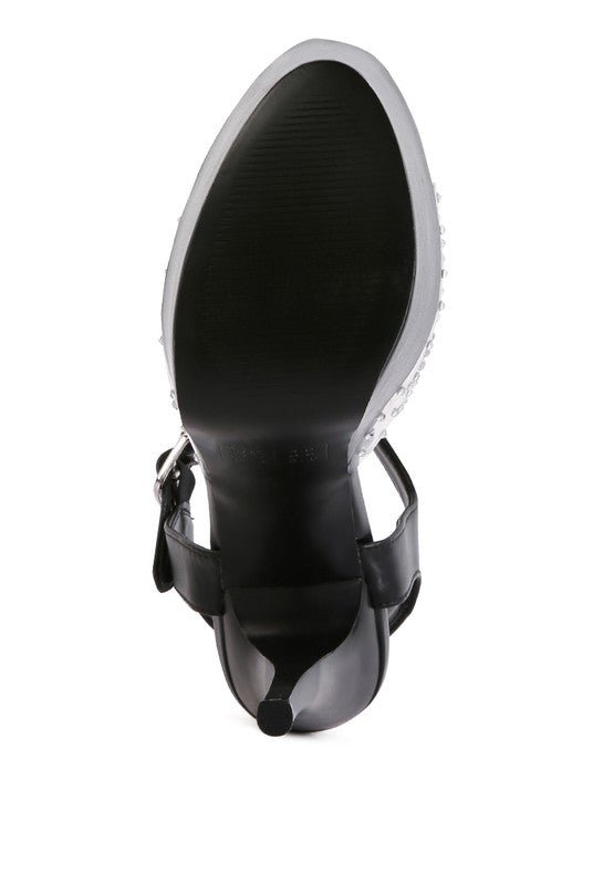First Date Ultra High Heel Clear Sandals - Loving It Shop