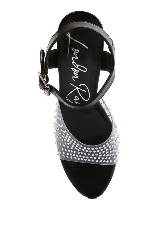 First Date Ultra High Heel Clear Sandals - Loving It Shop