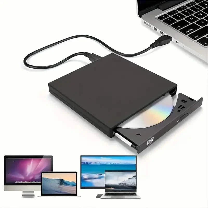 External CD/DVD Drive – USB 3.0 Slim Portable CD-RW/DVD-RW Burner for PC &amp; Laptop