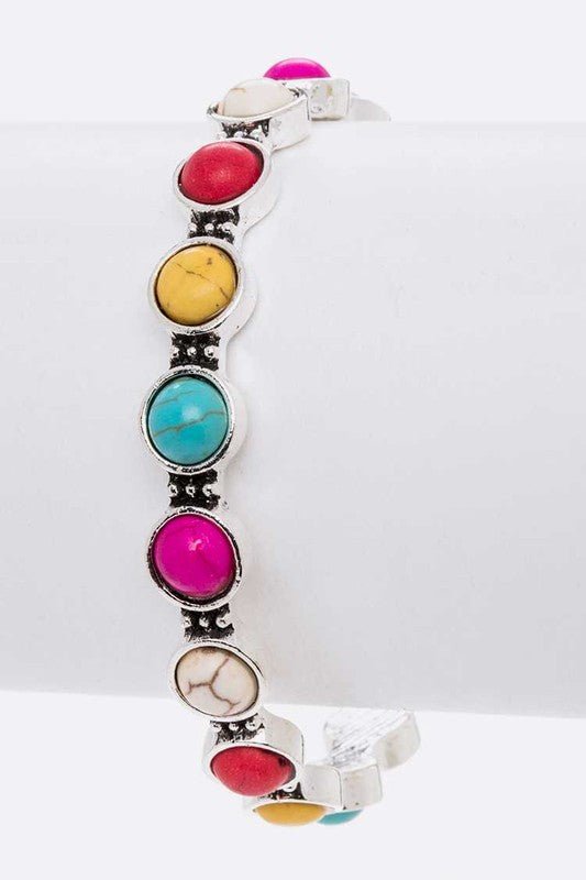 Stone Pave Adjustable Open Cuff - Loving It Shop