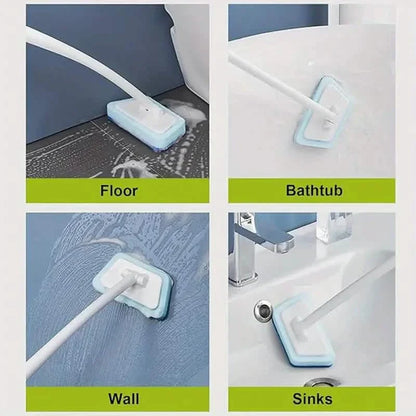 7-Piece Set: Detachable Cleaning Brush with 7 Sponges for Bathtub, Tile, Floor &amp; Window