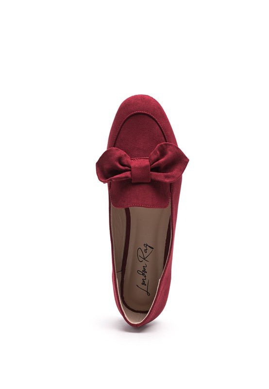 REMEE Front Bow Loafers - Loving It Shop