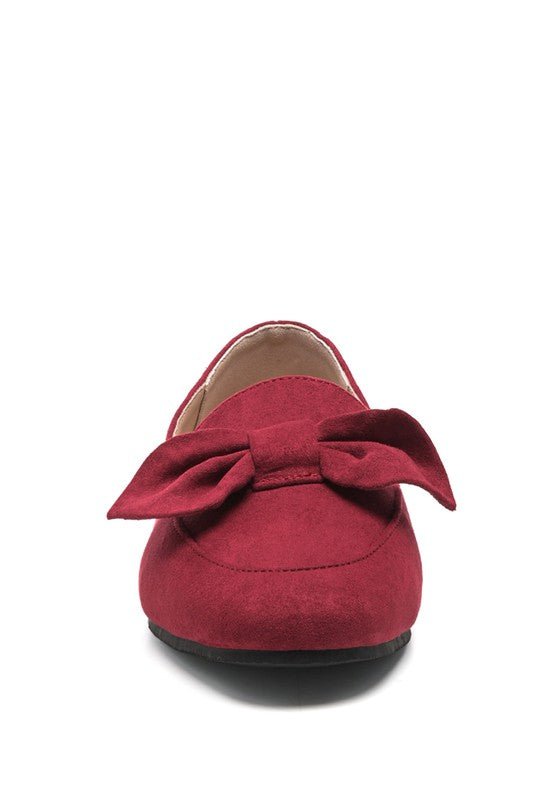 REMEE Front Bow Loafers - Loving It Shop