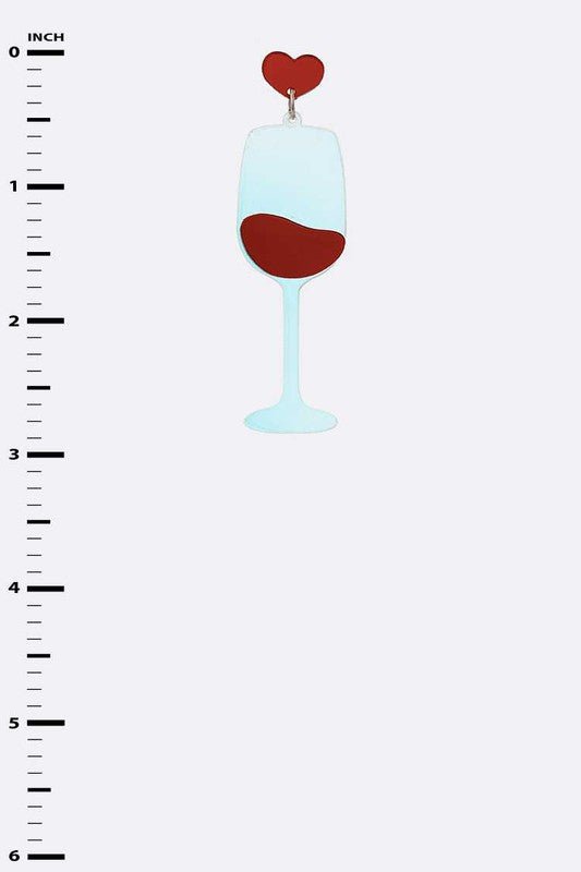 Iconic Wine Glass Dangling Earrings - Loving It Shop