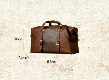 Genuine Leather Large-capacity Luggage Bag Men&
