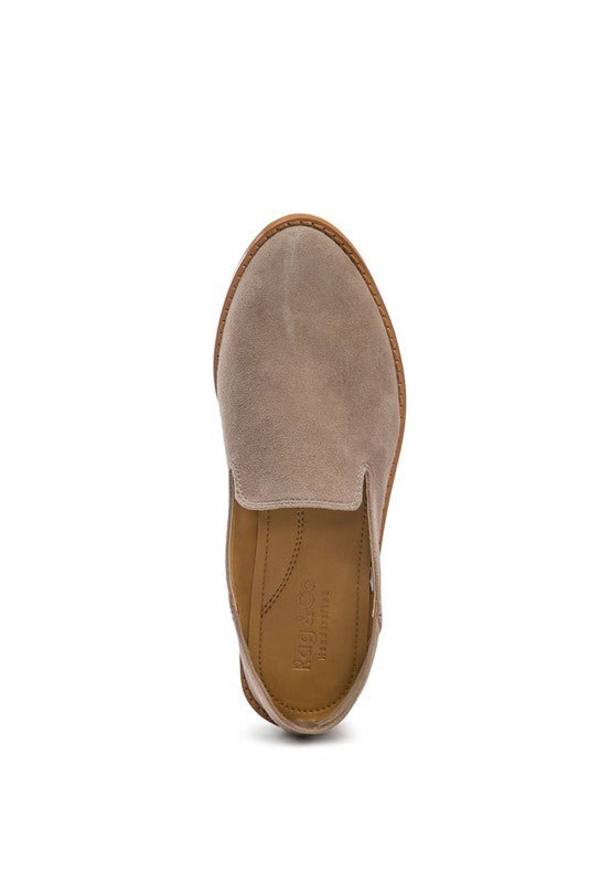 OLIWIA Classic Suede Loafers - Loving It Shop