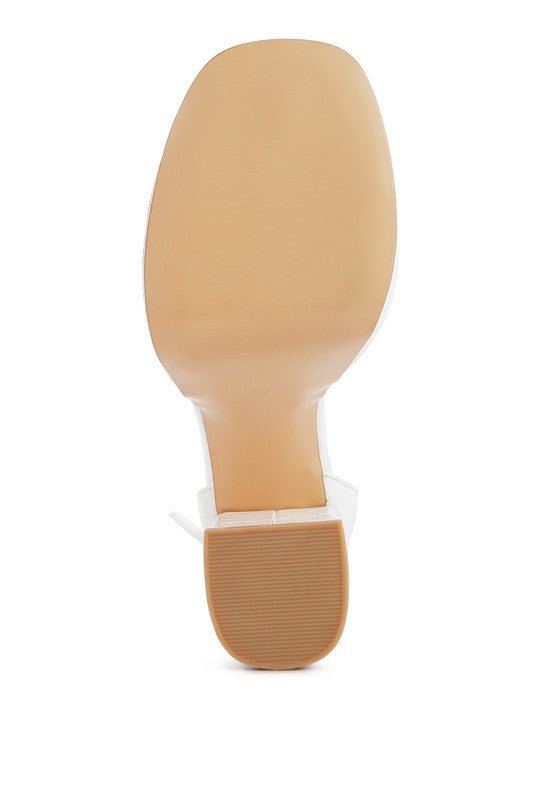 Tempt Me Croc Textured High Heeled Block Sandals - Loving It Shop