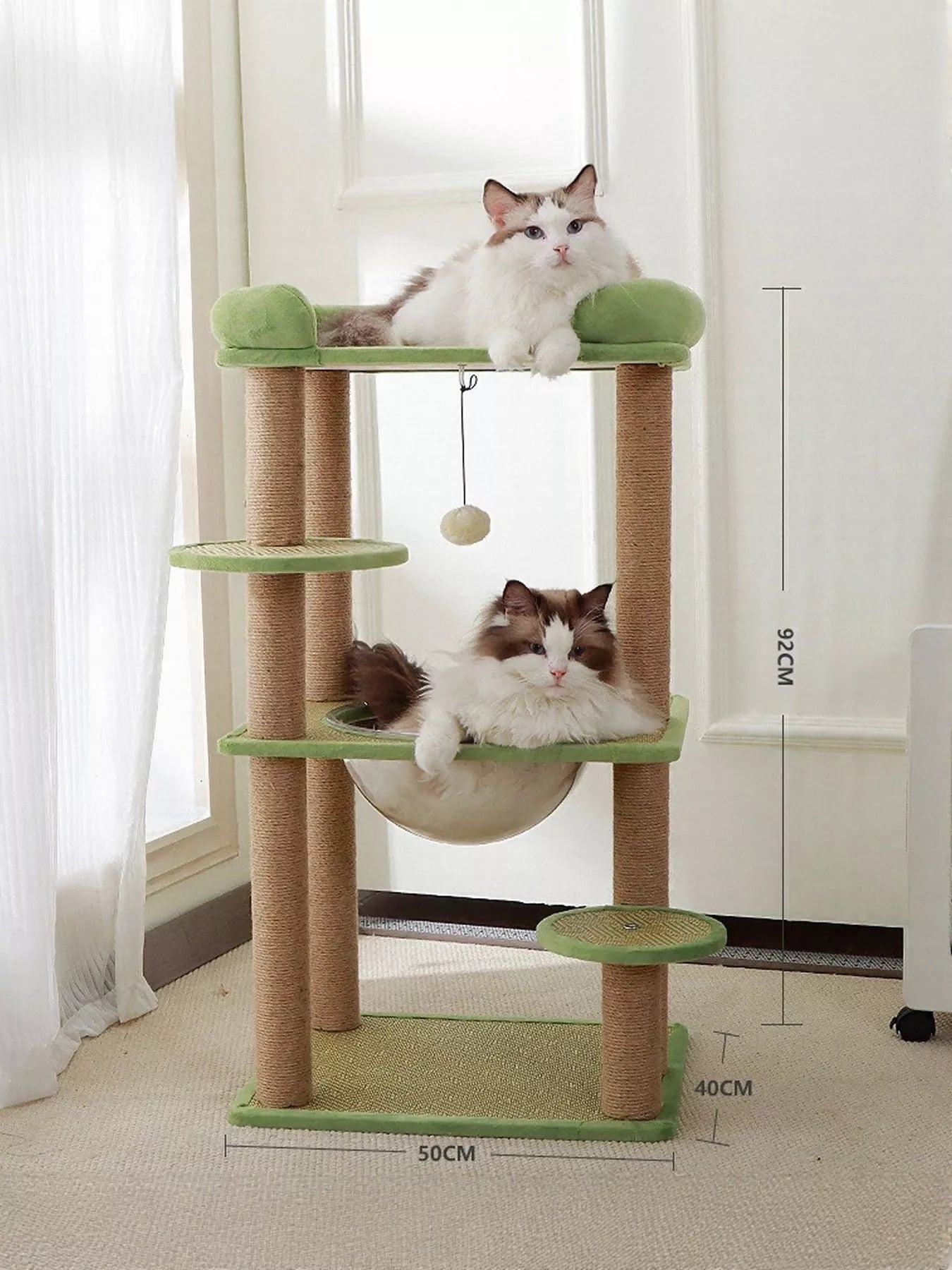 Plush Cat Tree Condo with Scratching Posts - Loving It Shop