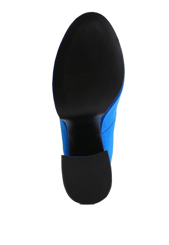 Old Novelty Platform Heel Velvet Pumps - Loving It Shop