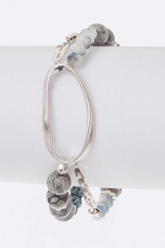Mix Beads Stretch Bracelet - Loving It Shop