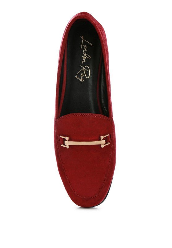 Zaara Solid Faux Suede Loafers - Loving It Shop