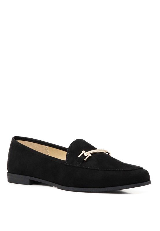 Zaara Solid Faux Suede Loafers - Loving It Shop