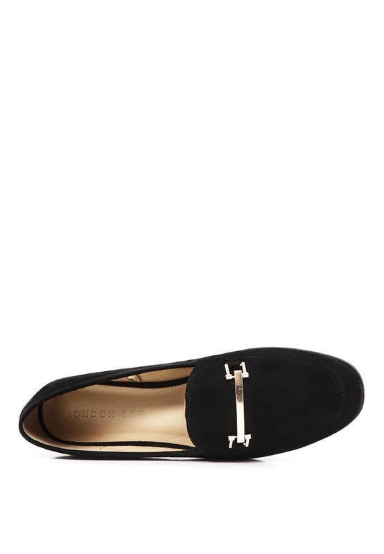 Zaara Solid Faux Suede Loafers - Loving It Shop