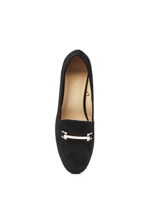 Zaara Solid Faux Suede Loafers - Loving It Shop