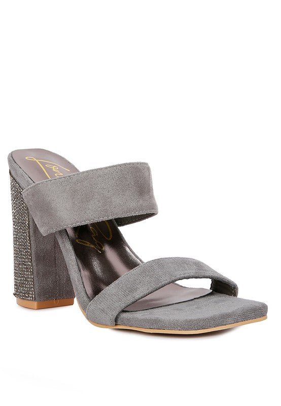 High Sass Rhinestone Embellished Sandals - Loving It Shop