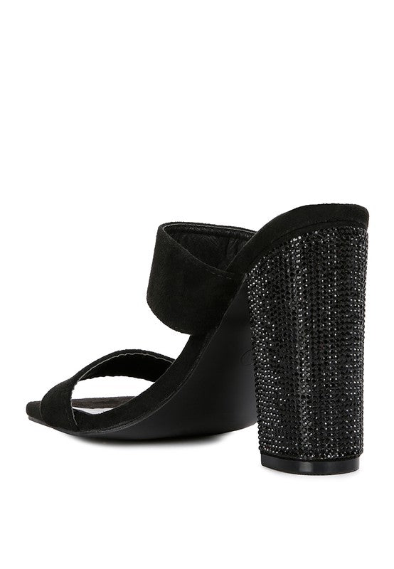 High Sass Rhinestone Embellished Sandals - Loving It Shop