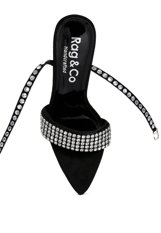 ZURIN High Heeled Diamante Sandals