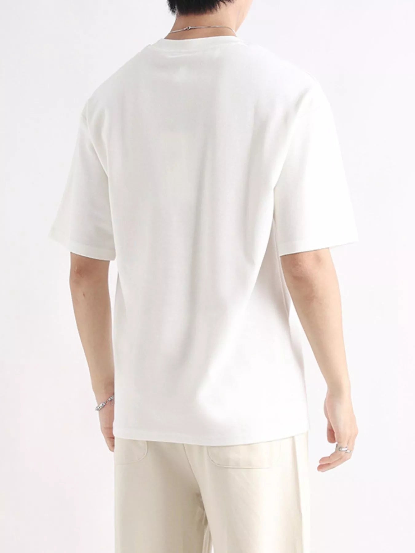 Men's Plus Size Relaxed Fit Solid Color T-Shirt - Loving It Shop