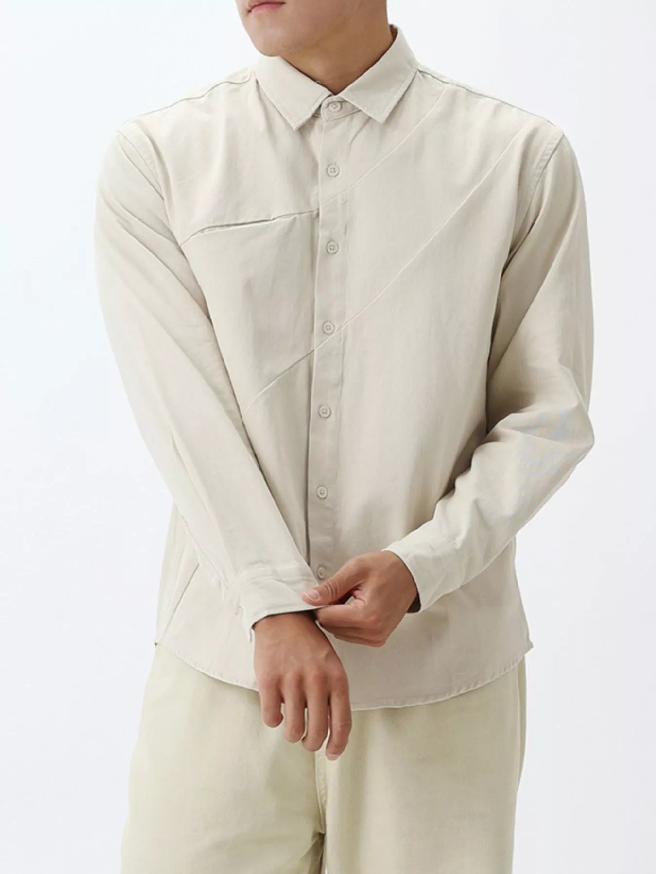Men's Plus Size Button Up Long Sleeve Shirt - Loving It Shop