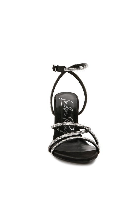 Dare Me Rhinestone Embellished Stiletto Sandals - Loving It Shop
