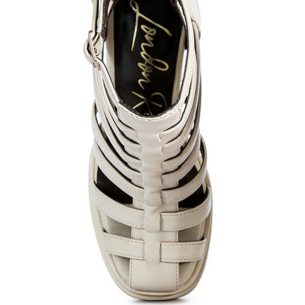 Rielle High Platfrom Cage Bootie Sandal - Loving It Shop
