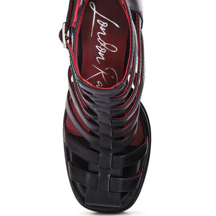 Rielle High Platfrom Cage Bootie Sandal - Loving It Shop