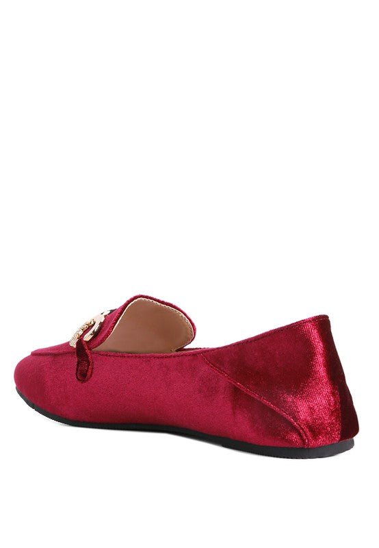 Croc Textured Metal Show Detail Loafers - Loving It Shop