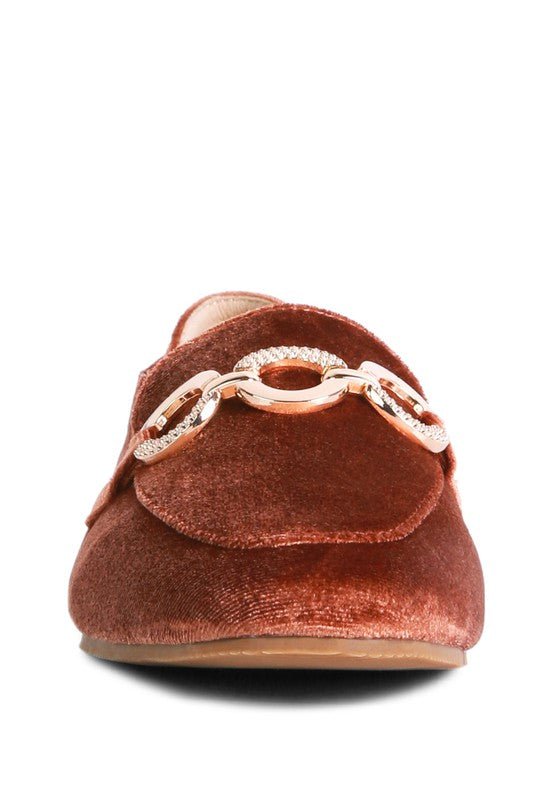 Croc Textured Metal Show Detail Loafers - Loving It Shop