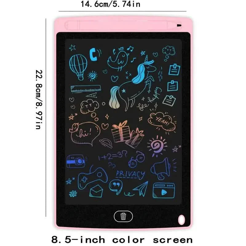 Digital LCD Writing Tablet with Stylus Pen – Reusable Wipeable Dry-Erase Doodle &amp; Drawing Board