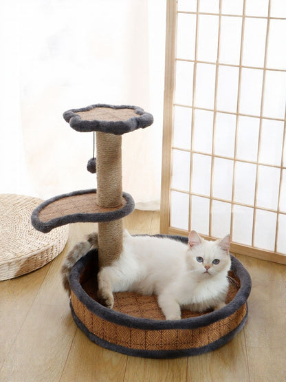 Cat Scratching Post with Cat Bed and Toy - Loving It Shop