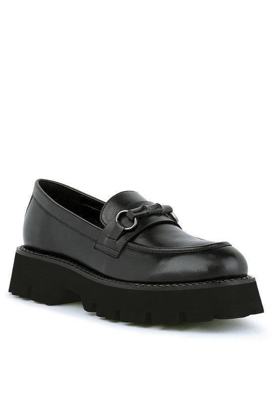 CHEVIOT Chunky Leather Loafers - Loving It Shop