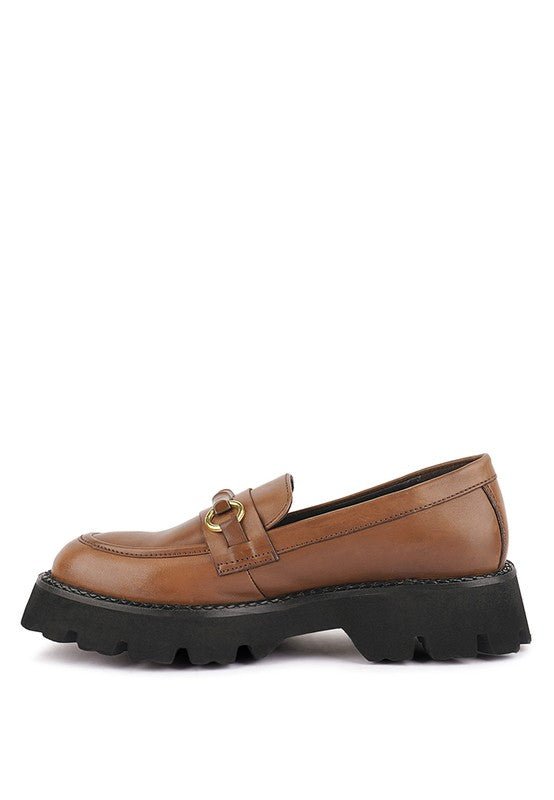 CHEVIOT Chunky Leather Loafers - Loving It Shop