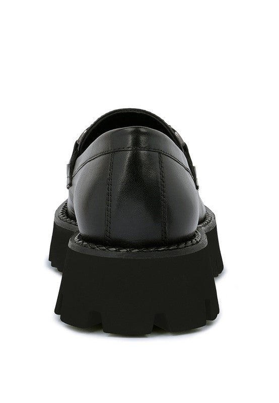 CHEVIOT Chunky Leather Loafers - Loving It Shop