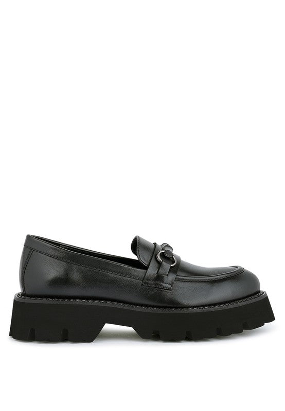 CHEVIOT Chunky Leather Loafers - Loving It Shop