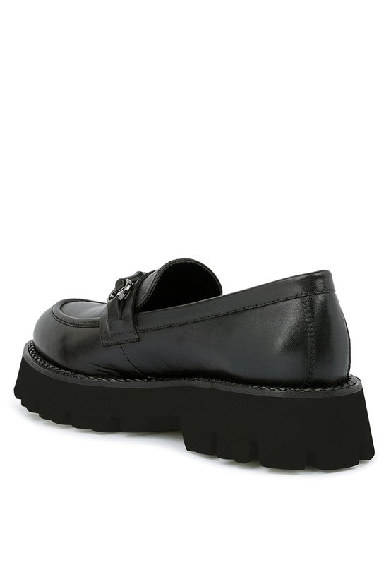 CHEVIOT Chunky Leather Loafers - Loving It Shop