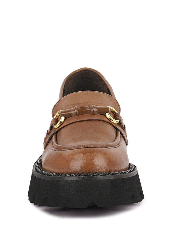 CHEVIOT Chunky Leather Loafers - Loving It Shop