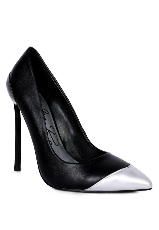 Cidra Silver Dip Stiletto Heels - Loving It Shop