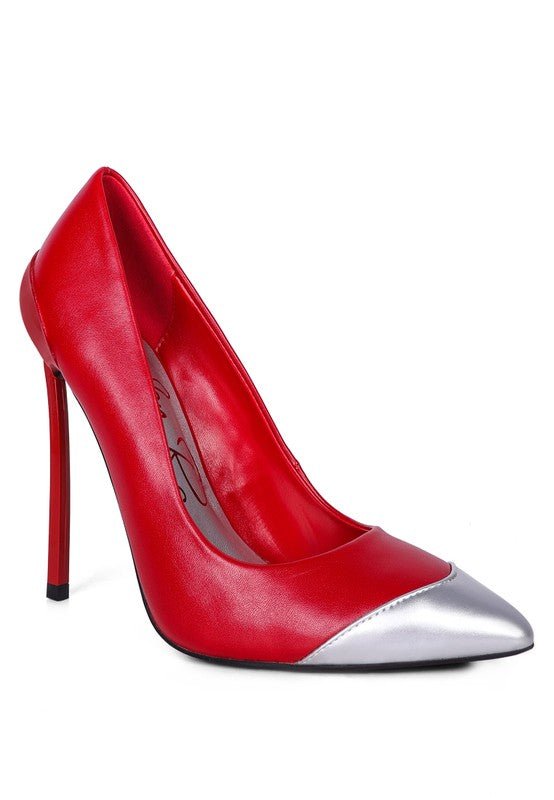 Cidra Silver Dip Stiletto Heels - Loving It Shop