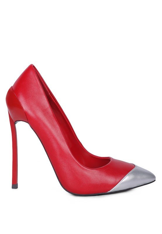 Cidra Silver Dip Stiletto Heels - Loving It Shop