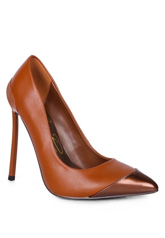 Cidra Silver Dip Stiletto Heels - Loving It Shop
