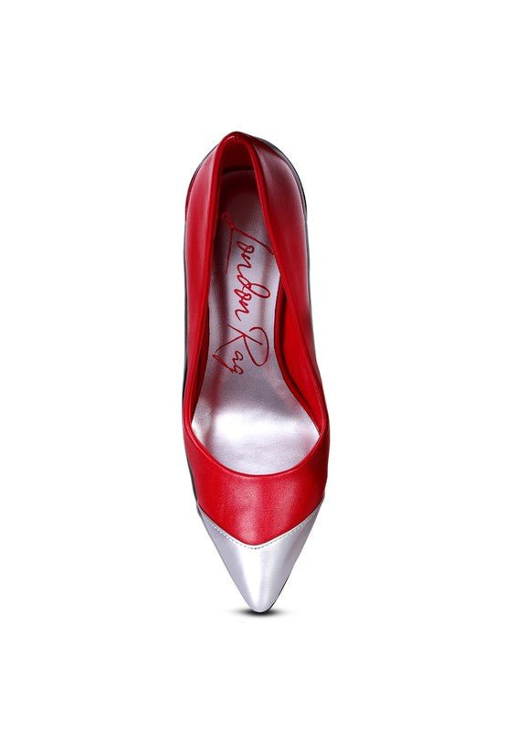 Cidra Silver Dip Stiletto Heels - Loving It Shop